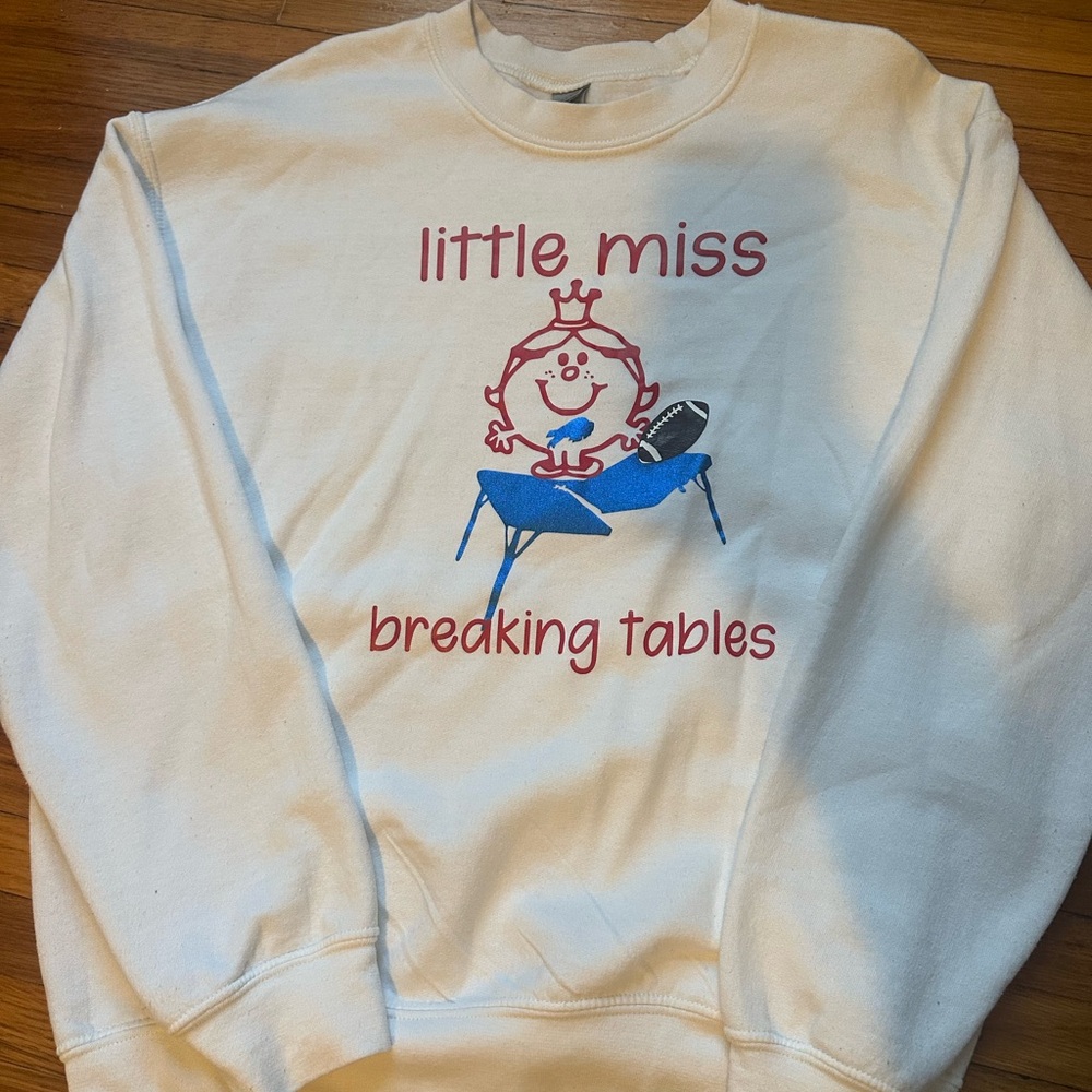 Little Miss Breaking Tables Sweatshirt Buffalo Bills Football